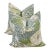 Thibaut Honshu Robins Egg Two-Sided Down 20" Pillows - A Pair For Sale