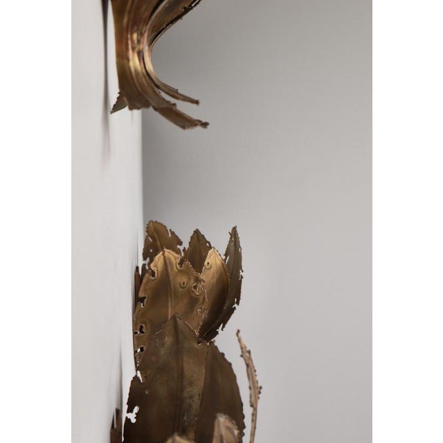 Danish Brutalist Wall Sconces in Flame Cut Brass from Holm Sørensen, 1960s, Set of 4 For Sale - Image 3 of 12