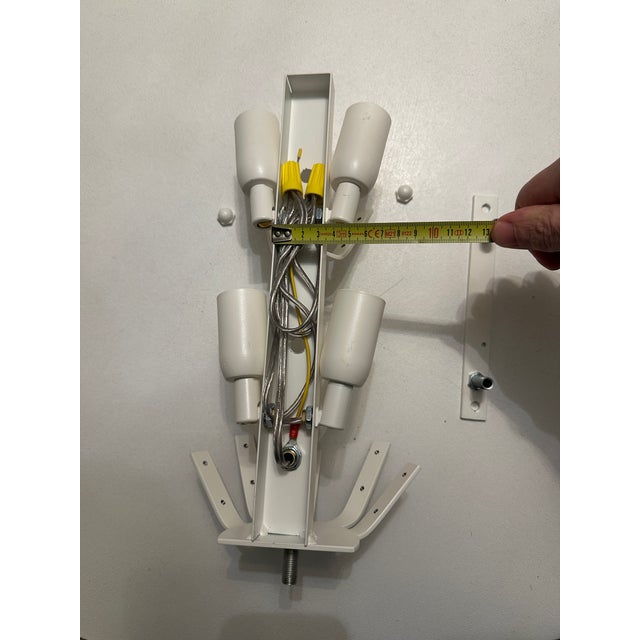 Venetian Gold "Graniglia" Leaves" Murano Glass Wall Sconces For Sale - Image 14 of 16