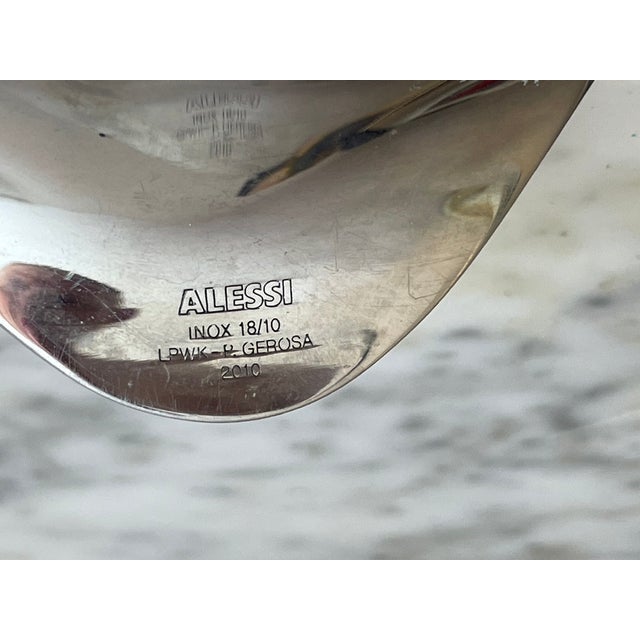 2000 - 2009 Vintage Alessi "Blip" 18/10 Stainless Steel Spoon Rest by Paolo Gerosa For Sale - Image 5 of 6