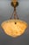 French Art Deco Cream-Colored Alabaster Pendant Light, 1930s For Sale - Image 9 of 18