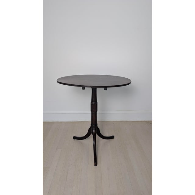 19th C. English Mahogany Tilt-Top Table With Tripod Pedestal Base For Sale - Image 4 of 15