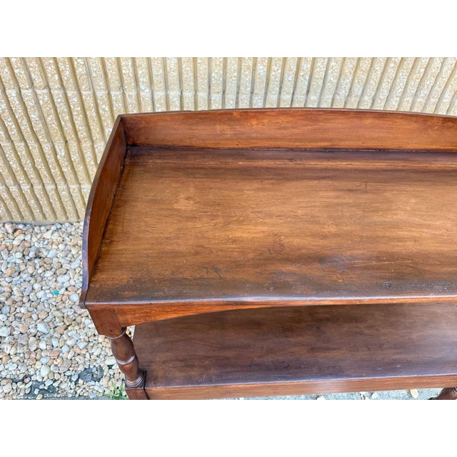 Antique 19th Century Georgian Style 2 Tier Washstand Side Table For Sale - Image 9 of 16