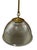 19” diameter 14” tall 22” rope tube The dome-shaped glass shade has a ribbed texture, which helps diffuse light softly...