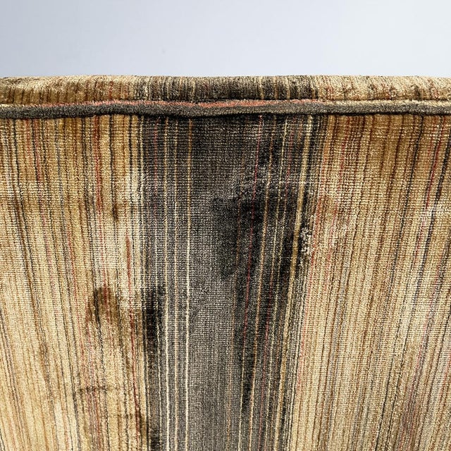 Italian Art Deco Striped Velvet Armchairs, 1930s, Set of 2 For Sale - Image 14 of 17