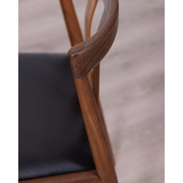 Danish Chairs in Teak and Leather, 1960s, Set of 2 For Sale - Image 9 of 11