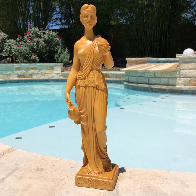 Tall Grecian Goddess Diana Sculpture Chairish