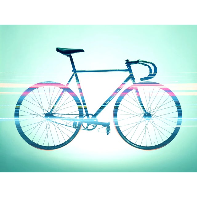 "Bicycle" Contemporary Abstract Still Life Photographic Color Print For Sale
