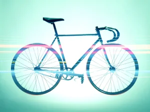 "Bicycle" Contemporary Abstract Still Life Photographic Color Print