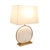 Visually breathtaking this contemporary table lamp is composed of marble affixed to a gold metal base, further accentuated...