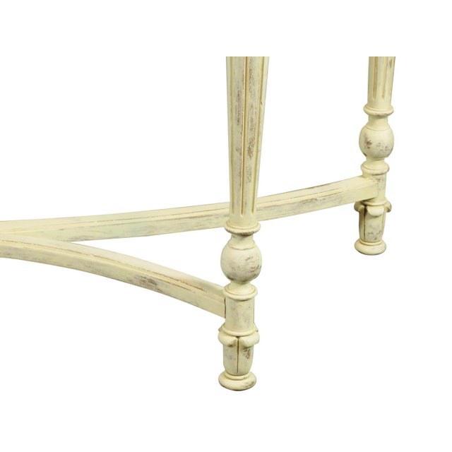 White 19th-C. Italian Console Table For Sale - Image 8 of 12