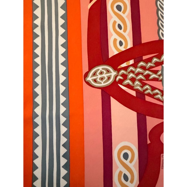 Hermès Fantaisie D’etriers Silk Scarf 2022 Designed by Jamin Virginie For Sale - Image 12 of 12