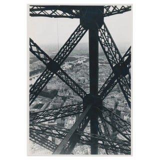 Eiffel Tower, France, 1950s, Black & White Photograph For Sale
