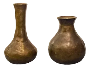 Italian Vases in Bronze, 1960s, Set of 2