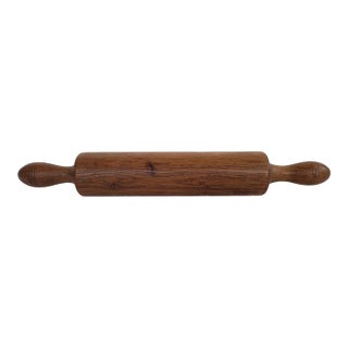 1920s Primitive Child's Wooden Rolling Pin For Sale