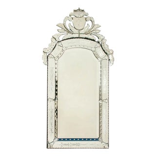 Wheel Engraved and Cut Venetian Mirror by Maitland-Smith For Sale