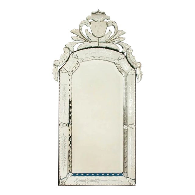 Wheel Engraved and Cut Venetian Mirror by Maitland-Smith For Sale