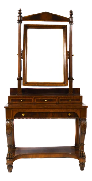 Maitland-Smith Empire Vanity Dressing Table With Mirror