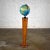 Mid-Century Modern World Globe Repogle World Horizon Series Lighted on Custom Pine Stand For Sale - Image 13 of 13