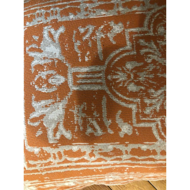 Restoration Hardware Bolster Pillow in Orange Chairish