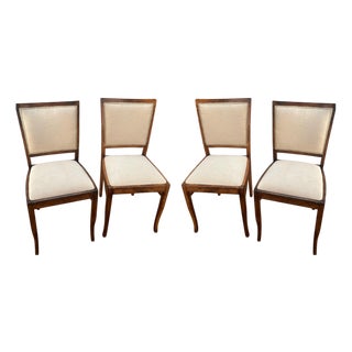 Polish Postmodern Art Deco Style Dining Chairs, 1960s, Set of 4 For Sale