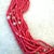American Vinted Multi Strand Glass Beaded Necklace For Sale - Image 3 of 3