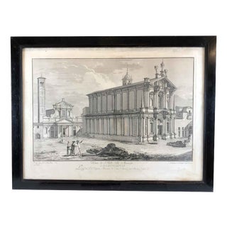 Domenico Aspari, San Paolo Delle Nuache Milan, 1788, Etching, Framed For Sale