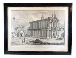 Domenico Aspari, San Paolo Delle Nuache Milan, 1788, Etching, Framed