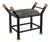 Boca Black Earl Emerald Animal Print Bamboo Bench For Sale