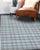 8x10 Serene Chloe Beige Geometric Modern Plaid Flatweave Wool Carpet Rug For Sale - Image 4 of 7