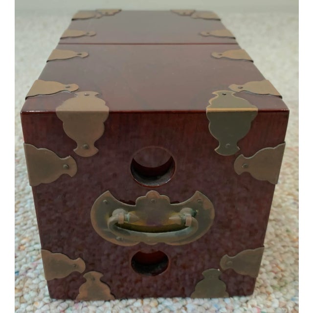 Brown Late 20th Century Korean Chest Jewelry Box For Sale - Image 8 of 8