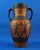 Large Greco-Roman Style Hand-Decorated Ceramic Terracotta 2-Handled Amphora Vase, 1975 For Sale - Image 11 of 18