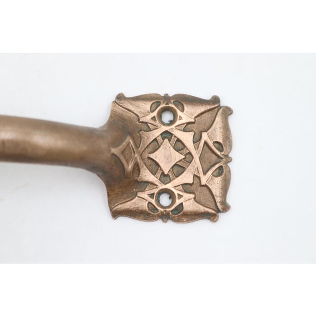 Mid 20th Century Pair of Gothic Bronze Bridge Window Lift Handles For Sale - Image 5 of 7