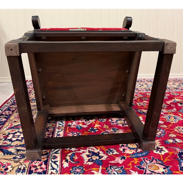 Antique Pair of English Carved Oak Wainscot Highbacked Armchairs C. 1900-1920 For Sale - Image 18 of 18