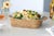 Boho Chic Artifacts Rattan Square Baker Basket with Pyrex in Honey Brown - 2 Pieces For Sale - Image 3 of 8