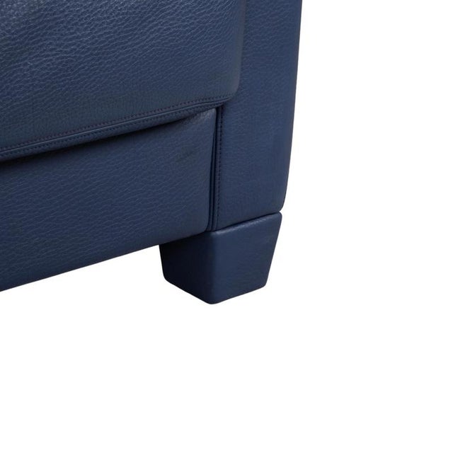 DS 17 3-Seater Sofas in Dark Blue Leather from de Sede, Set of 2 For Sale - Image 6 of 13