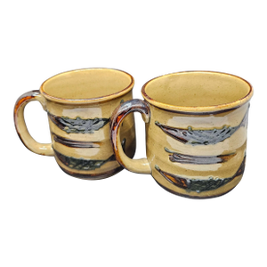 Set of Two Vintage MCI Japan Fish Mugs