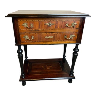 Mid 19th Century French Marquetry Sewing Stand Table For Sale
