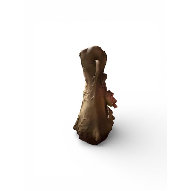 Early 20th Century Early 20th Century Art Nouveau Estial Austria Porcelain Vase With Applied Roses For Sale - Image 5 of 11