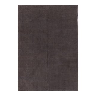 Rug & Kilim’s Contemporary Solid Flatweave in Brown and Charcoal Tones For Sale