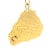 1970s Italian Modernist 14k Gold Handcrafted Sculptural Ram Pendant, Circa 1975 For Sale - Image 5 of 12