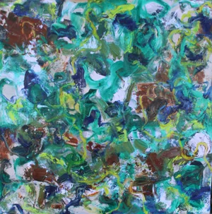 Take a Walk With Me *Original Abstract Oil Painting by Lisa Finlayson