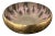 Modern Small Lavender and Sage Enameled Soft Brass Finished Hammered Metal Decorative Bowl For Sale