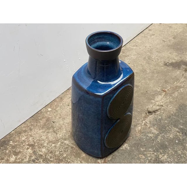 Ceramic Large Danish Floor Vase attributed to Einar Johansen for Søholm, 1964 For Sale - Image 7 of 10
