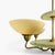 Swedish Grace Brass Chandelier with Glass Discs by Harald Notini for Böhlmarks Sweden, 1930s For Sale - Image 9 of 10