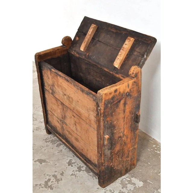 Wooden Himalayan Chest, 1900s For Sale - Image 3 of 13