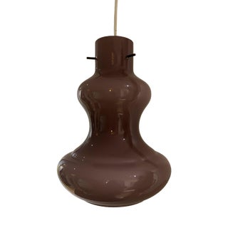 Vintage Glass Pendant Light, 1970s For Sale