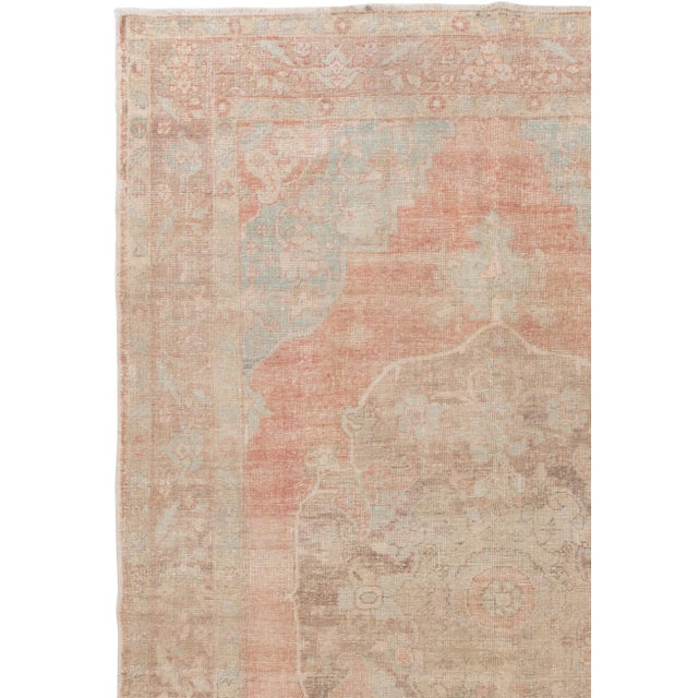 Vintage Circa 1940 Turkish Oushak Rug 7'5 X 11'2 For Sale In New York - Image 6 of 7