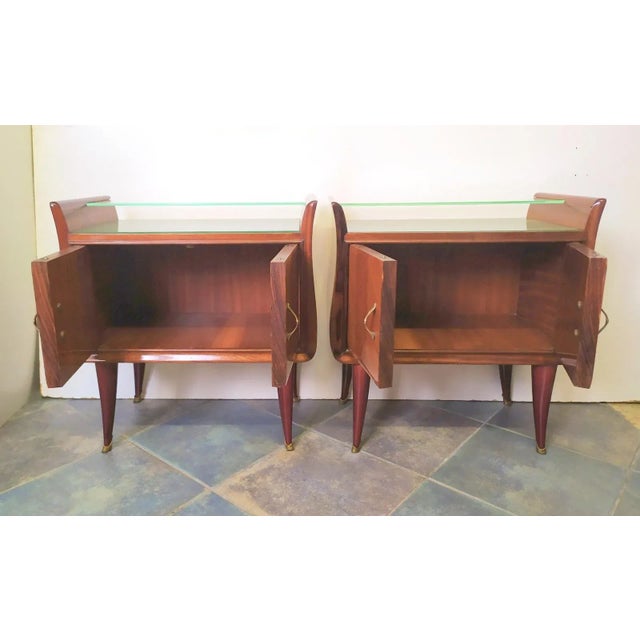 Nightstands Attributed to Paolo Buffa, 1950s, Set of 2 For Sale - Image 9 of 11