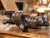 Mid-Century French Patinated Leather Hippopotamus Sculpture For Sale - Image 10 of 10